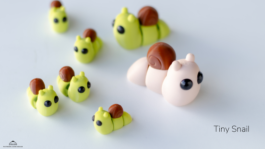 Tiny Snail - 3D printed collectible figure, design by ZOU3D