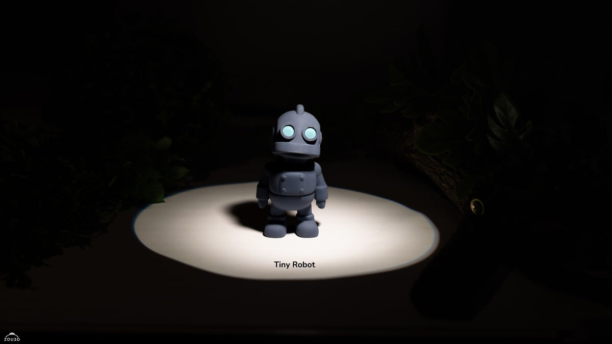 Tiny Robot - 3D printed collectible figure, design by ZOU3D