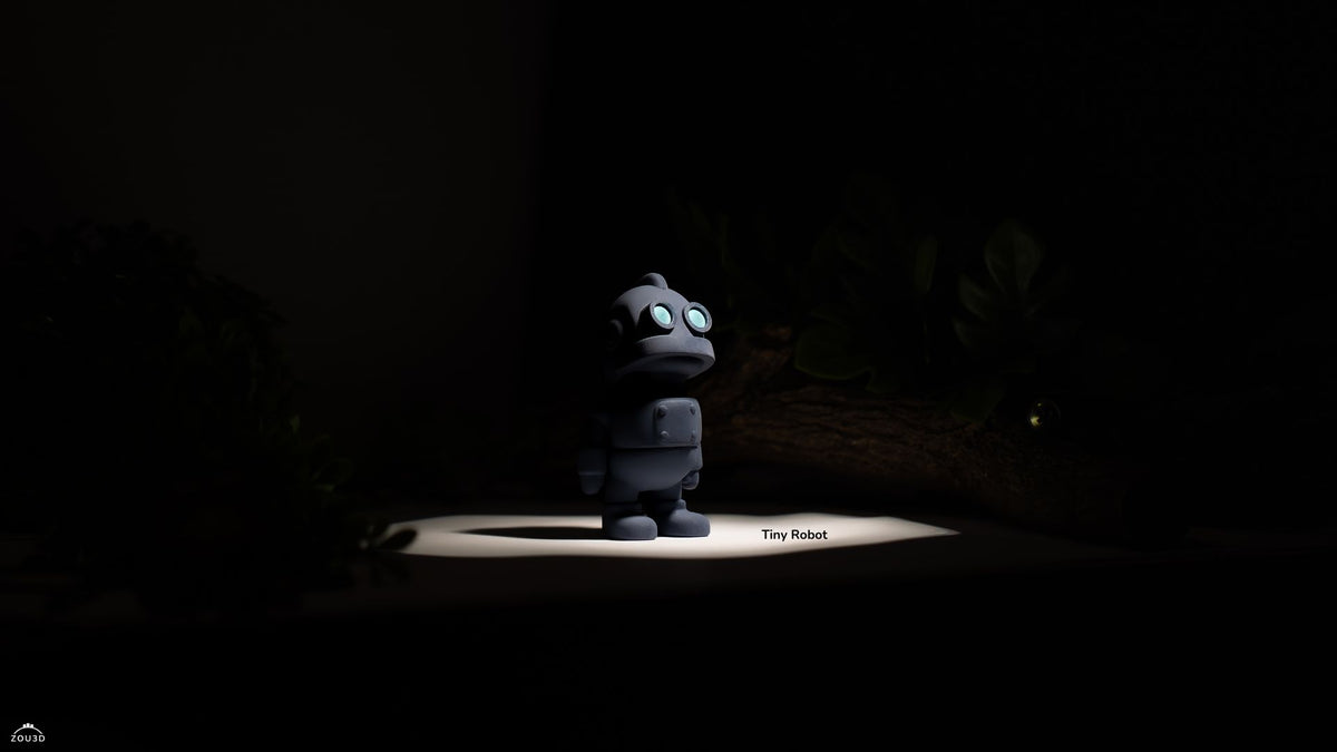 Tiny Robot - 3D printed collectible figure by ZOU3D, view 4