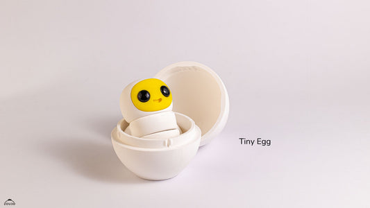 Tiny Egg - 3D printed collectible figure by ZOU3D, view 2