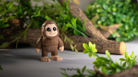 Tiny BigFoot - 3D printed collectible figure, design by ZOU3D