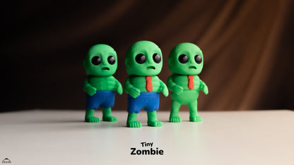 Tiny Zombie - 3D printed collectible figure by ZOU3D, view 2