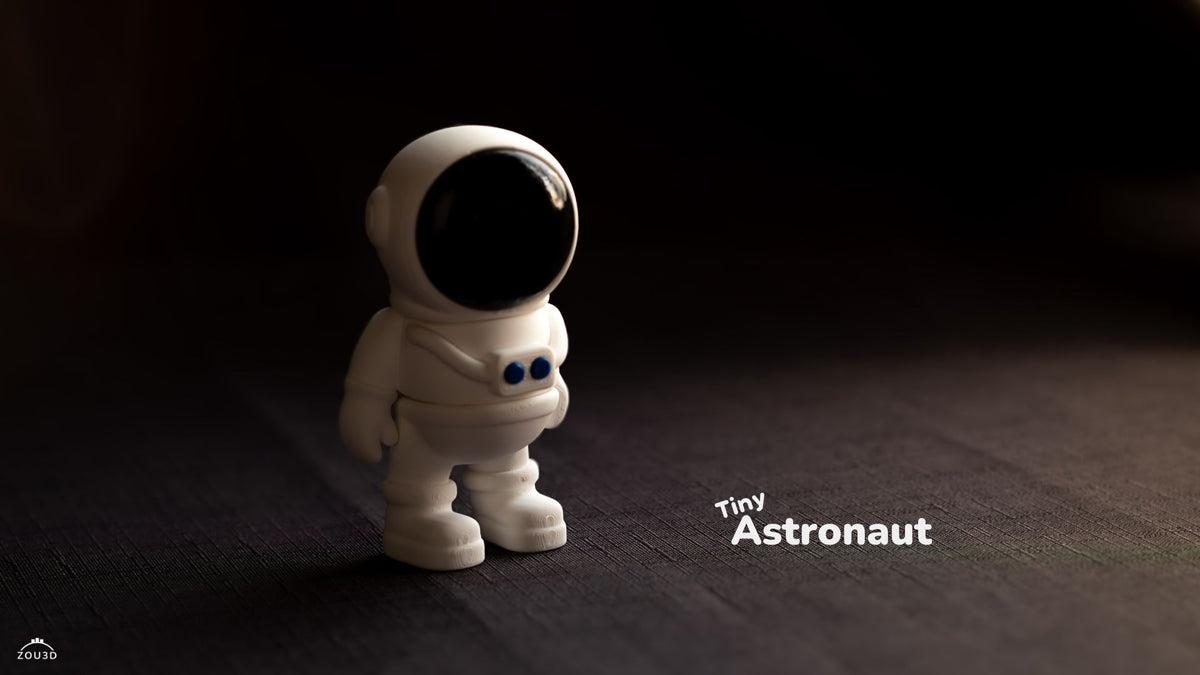 Tiny Astronaut - 3D printed collectible figure, design by ZOU3D