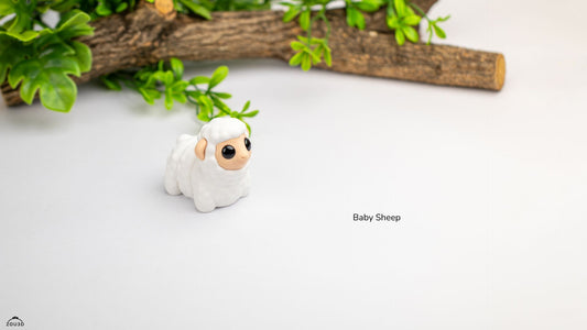 Baby Sheep - 3D printed collectible figure by ZOU3D, view 2