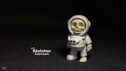 Tiny Skeleton Astronaut - 3D printed collectible figure, design by ZOU3D