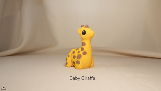 Baby Giraffe - 3D printed collectible figure, design by ZOU3D