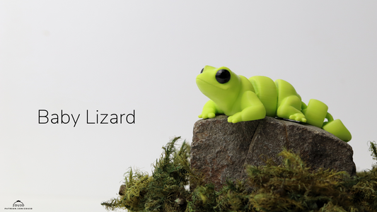 Baby Lizard - 3D printed collectible figure by ZOU3D, view 2