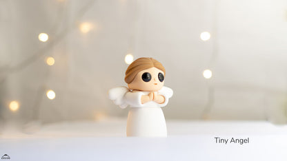 Tiny Angel - 3D printed collectible figure by ZOU3D, view 2
