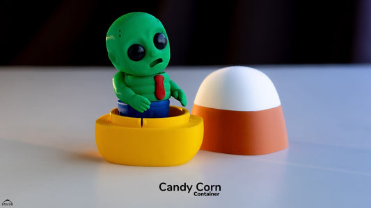 Candy Corn Container - 3D printed collectible figure by ZOU3D, view 2