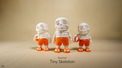 Summer Tiny Skeleton - 3D printed collectible figure by ZOU3D, view 3