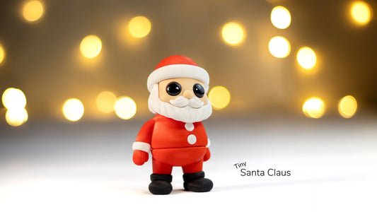 Tiny Santa Claus - 3D printed collectible figure, design by ZOU3D
