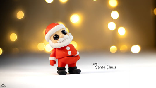 Tiny Santa Claus - 3D printed collectible figure by ZOU3D, view 2