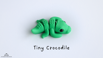 Tiny Baby Crocodile - 3D printed collectible figure by ZOU3D, view 2