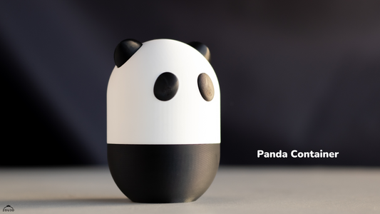 Panda Container - 3D printed collectible figure, design by ZOU3D