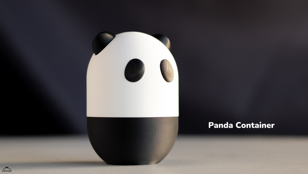 Panda Trinket Box - 3D Printed Panda Container, Cute Desk Storage Organizer Gift