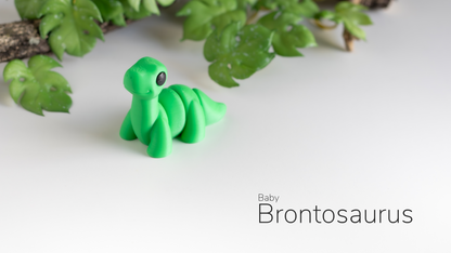 Baby Brontosaurus - 3D printed collectible figure, design by ZOU3D