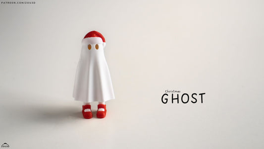 Christmas Zou Ghost - 3D printed collectible figure by ZOU3D, view 2