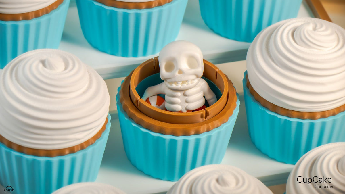 Cupcake Container - 3D printed collectible figure by ZOU3D, view 2