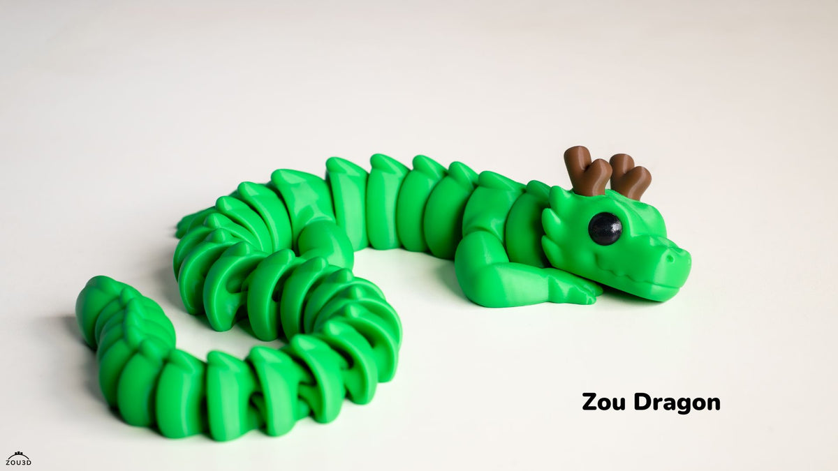 Zou Dragon - 3D printed collectible figure by ZOU3D, view 3