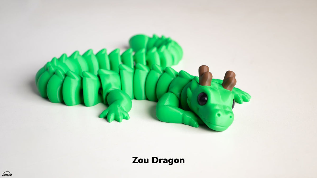 Zou Dragon - 3D printed collectible figure by ZOU3D, view 4