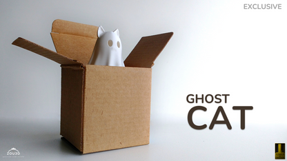 Ghost Cat 3D Print | Unique &amp; Spooky Decor