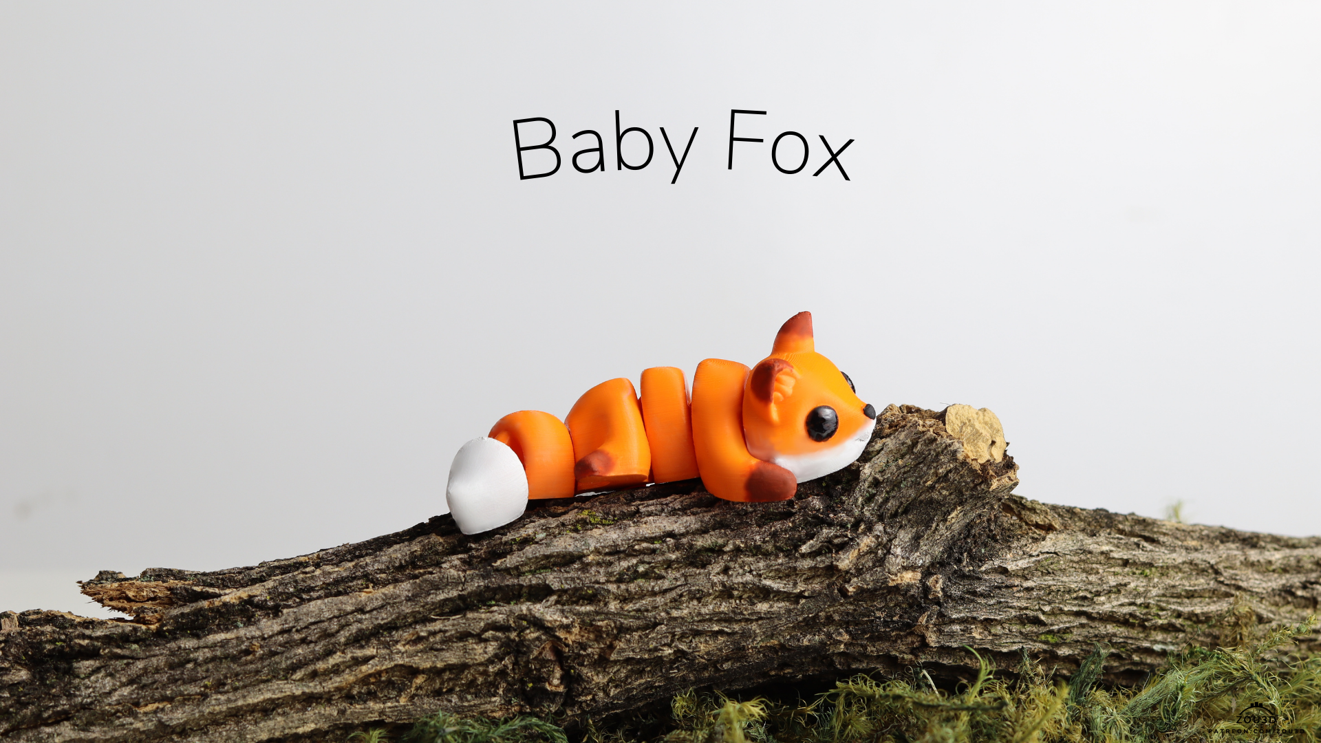 Baby Fox 3D Print | Cute &amp; Playful Decor