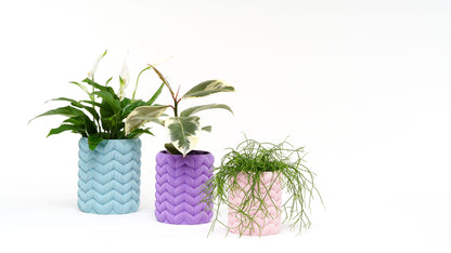 Babushka vase shown in several colours.