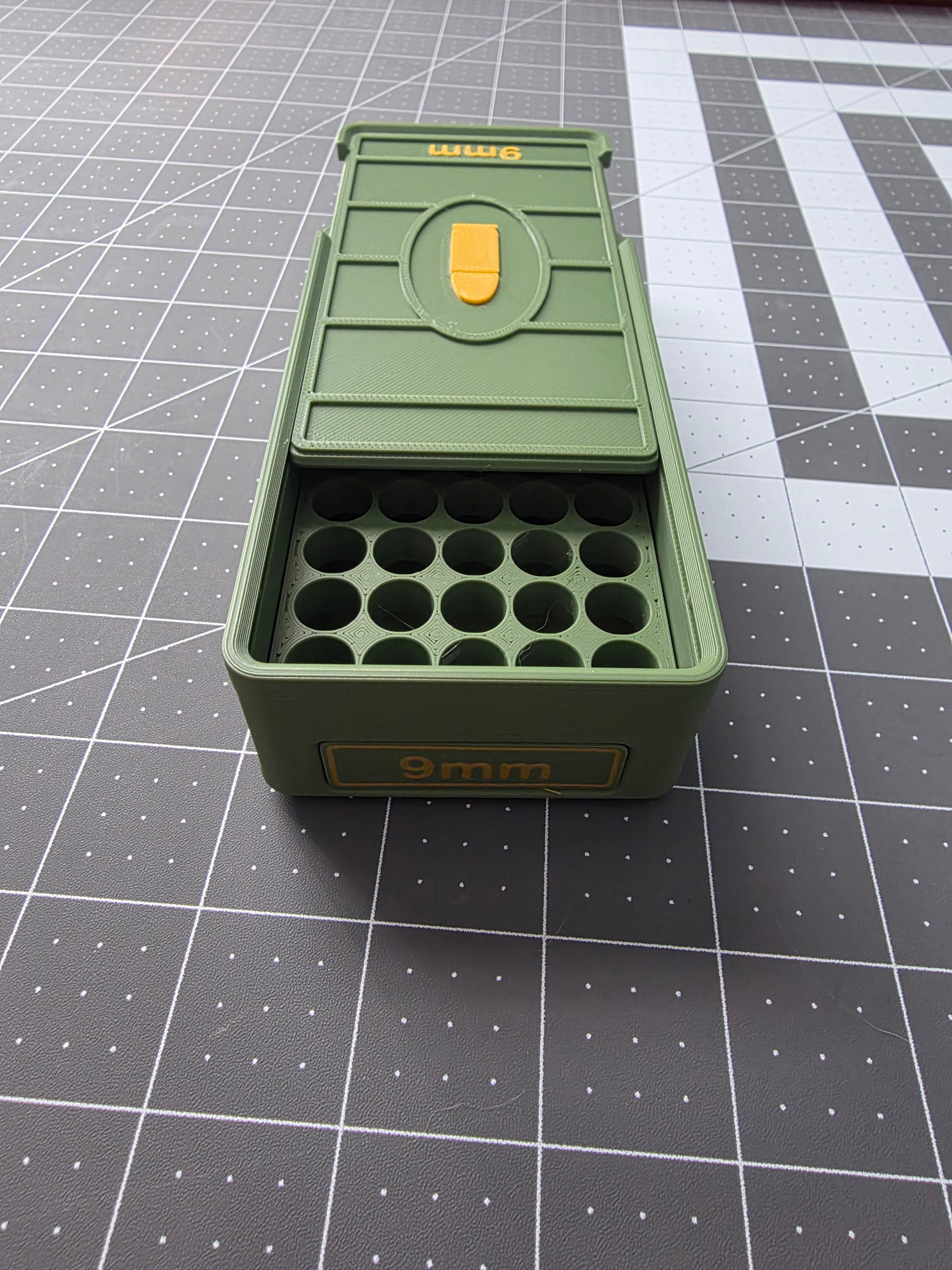 9mm Ammo Storage Box – 50-Round Snap-Lock Case (Gen 3 Stackable Design)