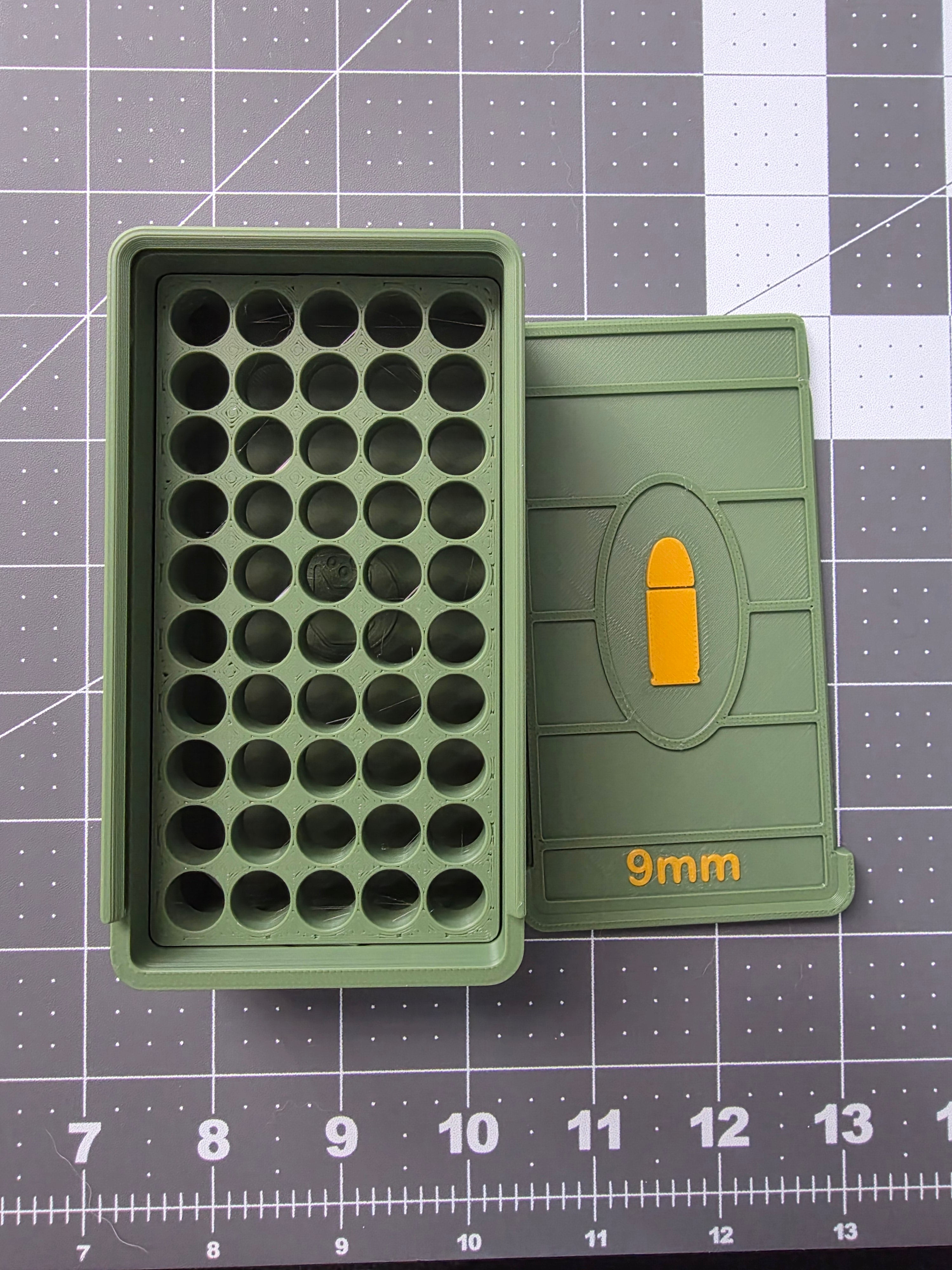9mm Ammo Storage Box – 50-Round Snap-Lock Case (Gen 3 Stackable Design)