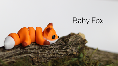 Baby Fox 3D Print | Cute &amp; Playful Decor