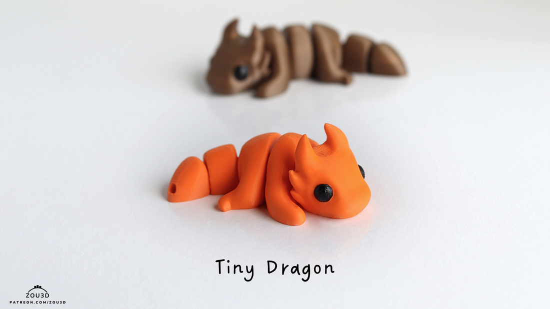 Tiny Dragon 3D Print | Whimsical Desk Decor