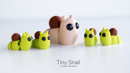 Tiny Snail 3D Print | Cute &amp; Quirky Desk Decor