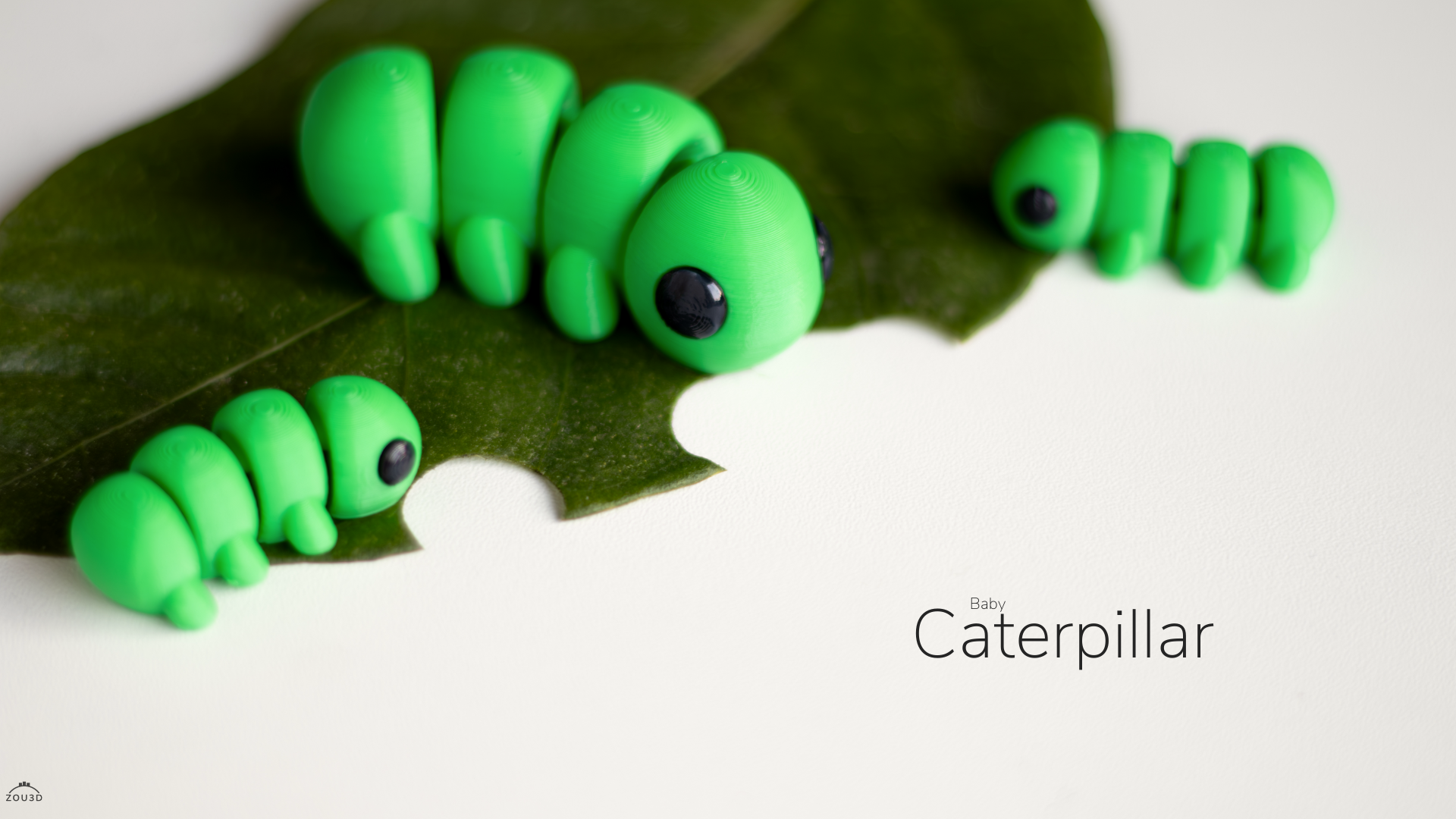 Baby Caterpillar 3D Print | Cute &amp; Whimsical Decor