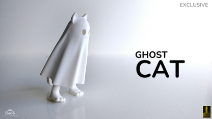 Ghost Cat 3D Print | Unique &amp; Spooky Decor