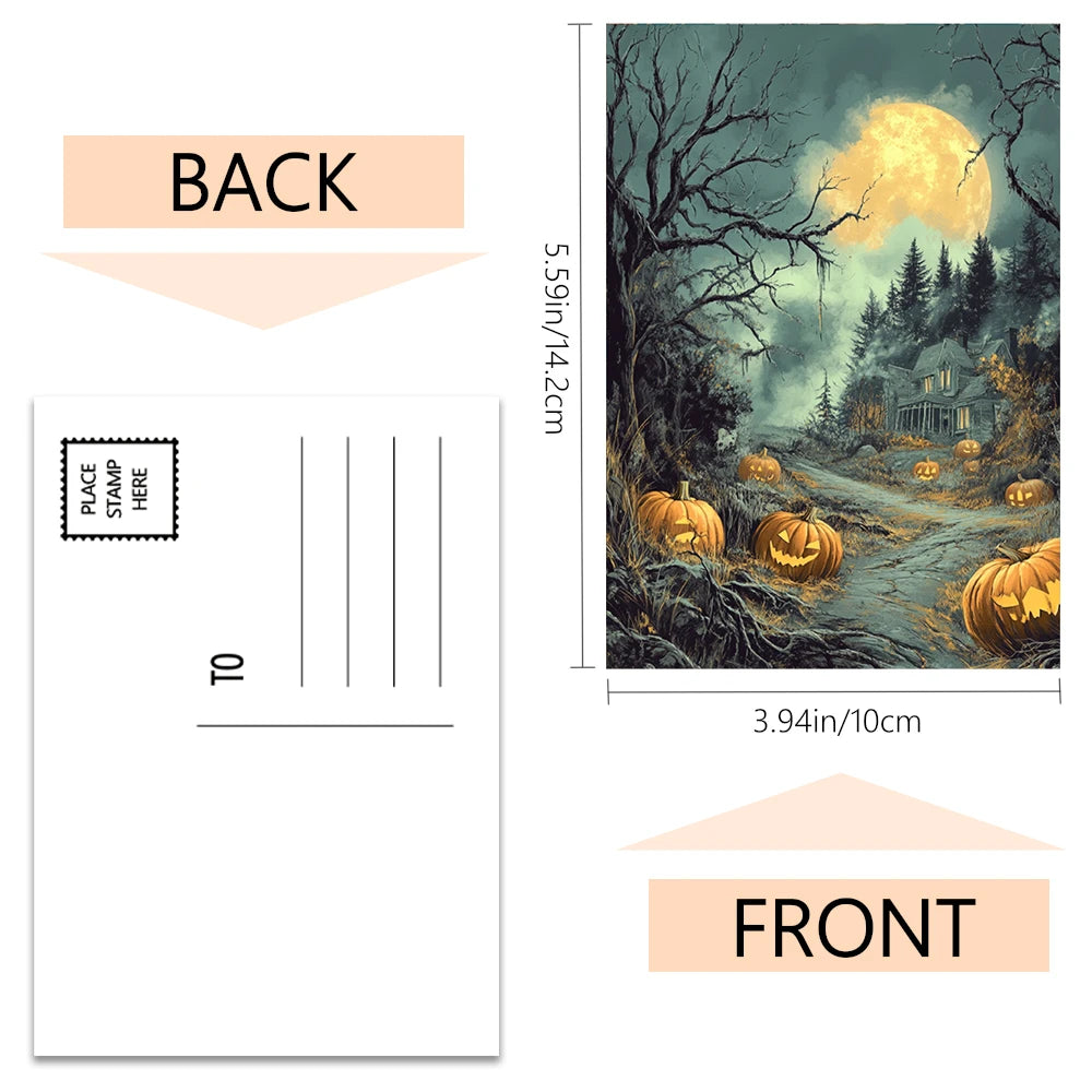 Halloween Watercolor Postcards