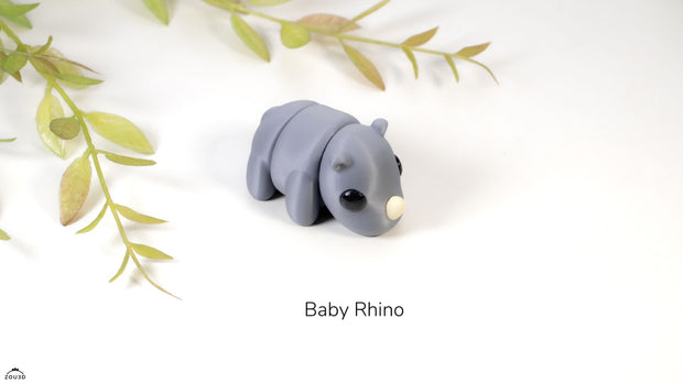 Baby Rhino 3D Print | Unique Animal Decor