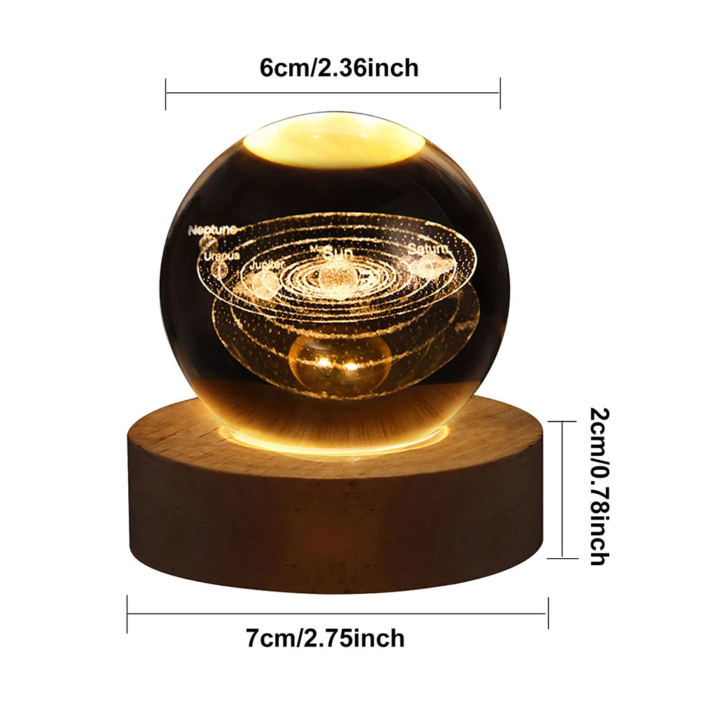 Galaxy Crystal Ball Lamp