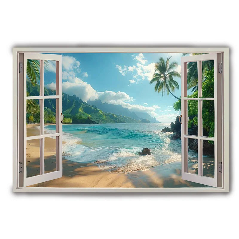 Sunset Beach Canvas Art
