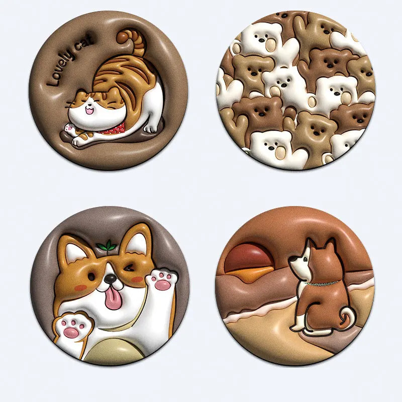 3D Animal Silicone Coasters