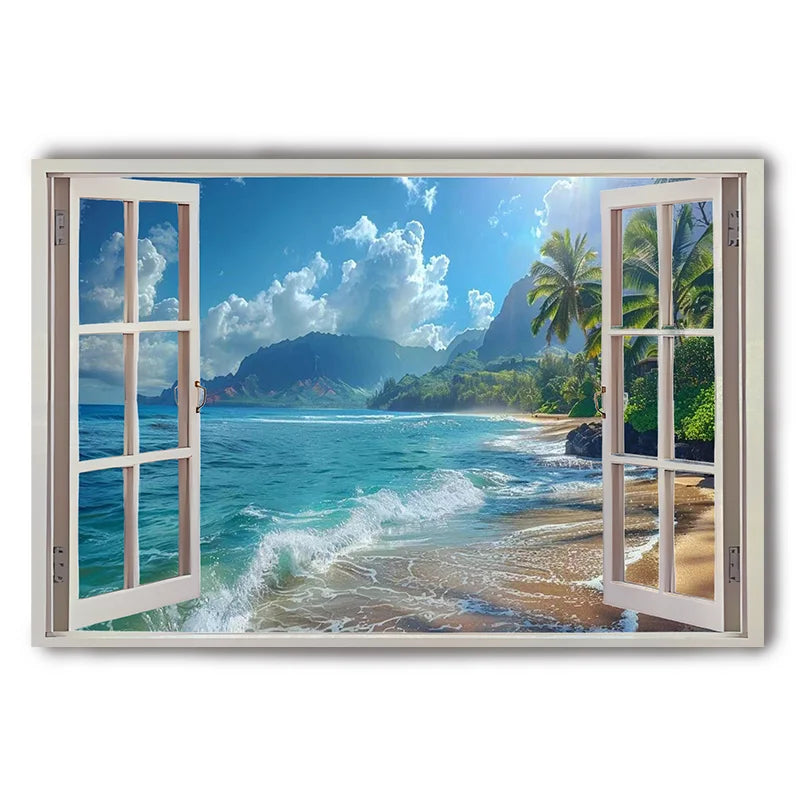 Sunset Beach Canvas Art