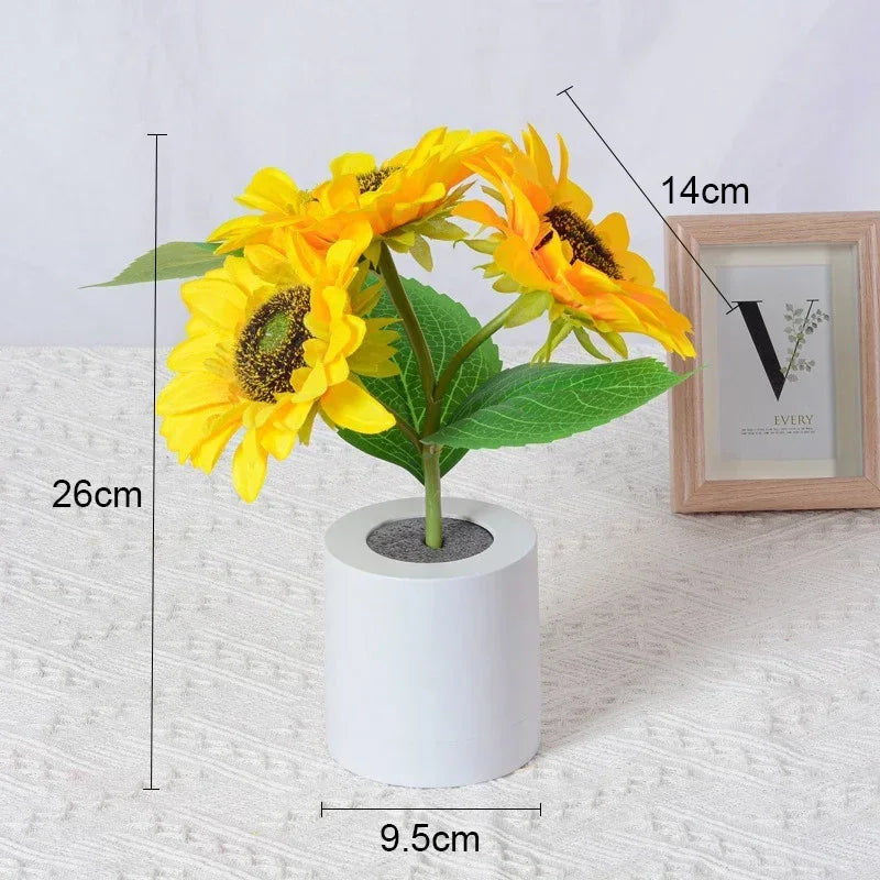3 LED Sunflower Night Light