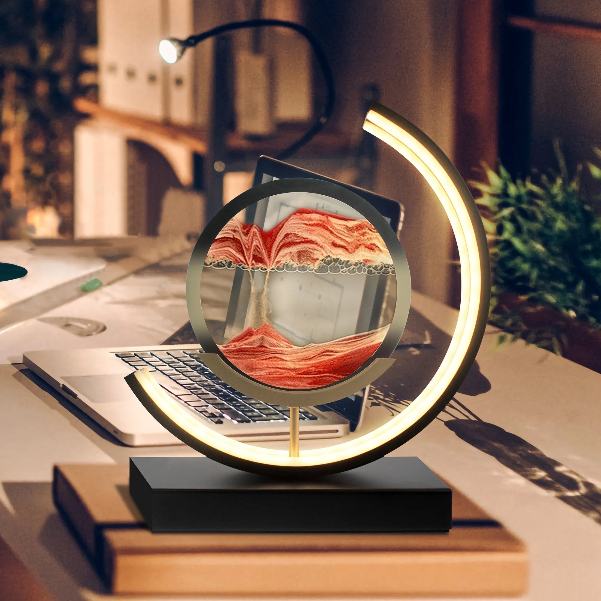 3D Moving Sand Art Lamp