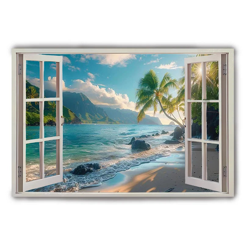 Sunset Beach Canvas Art