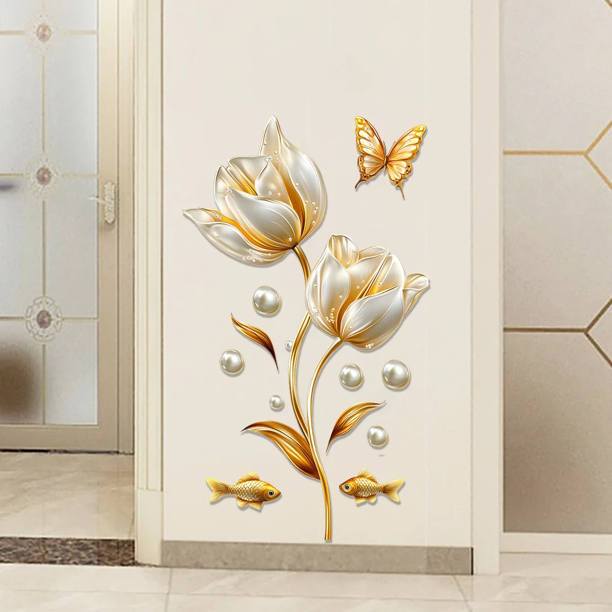 3D Tulip Wall Stickers