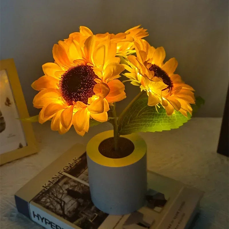 3 LED Sunflower Night Light