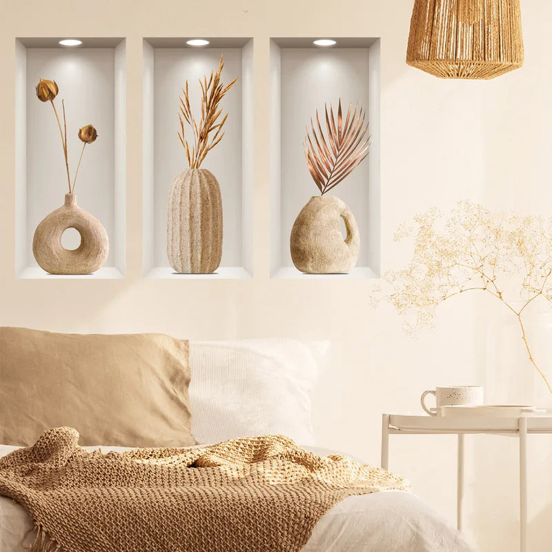 3D Plant Wall Stickers
