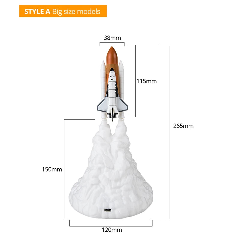 Space Shuttle LED Lamp
