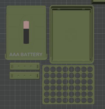 AAA Battery Organizer & Storage Box – 48 Capacity