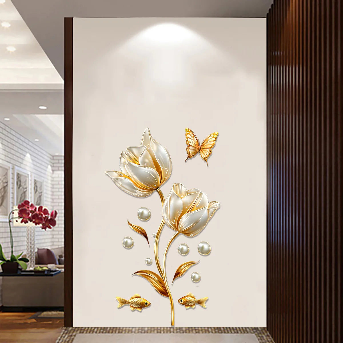 3D Tulip Wall Stickers