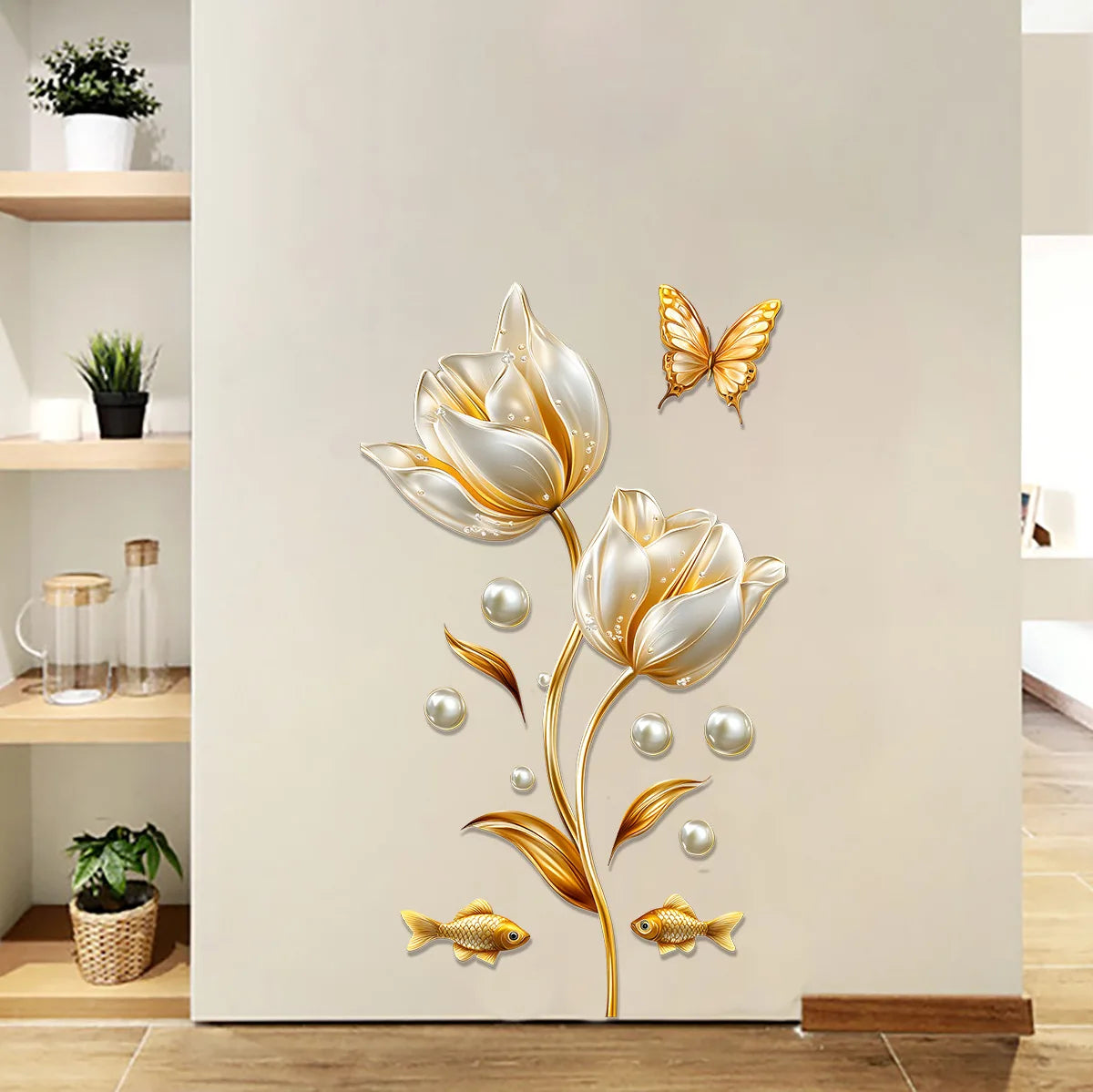 3D Tulip Wall Stickers